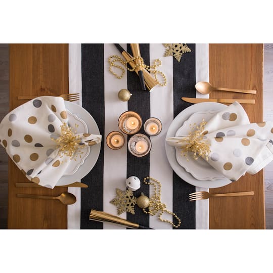 DII® Gold Beaded Burst Napkin Rings, 6ct.
